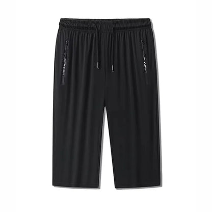 Men Plus Size Casual Shorts 6XL 7XL Big Size Gym Shorts Men Ice Silk Stretchy Summer Beach Short Pants Quick Dry Breathable