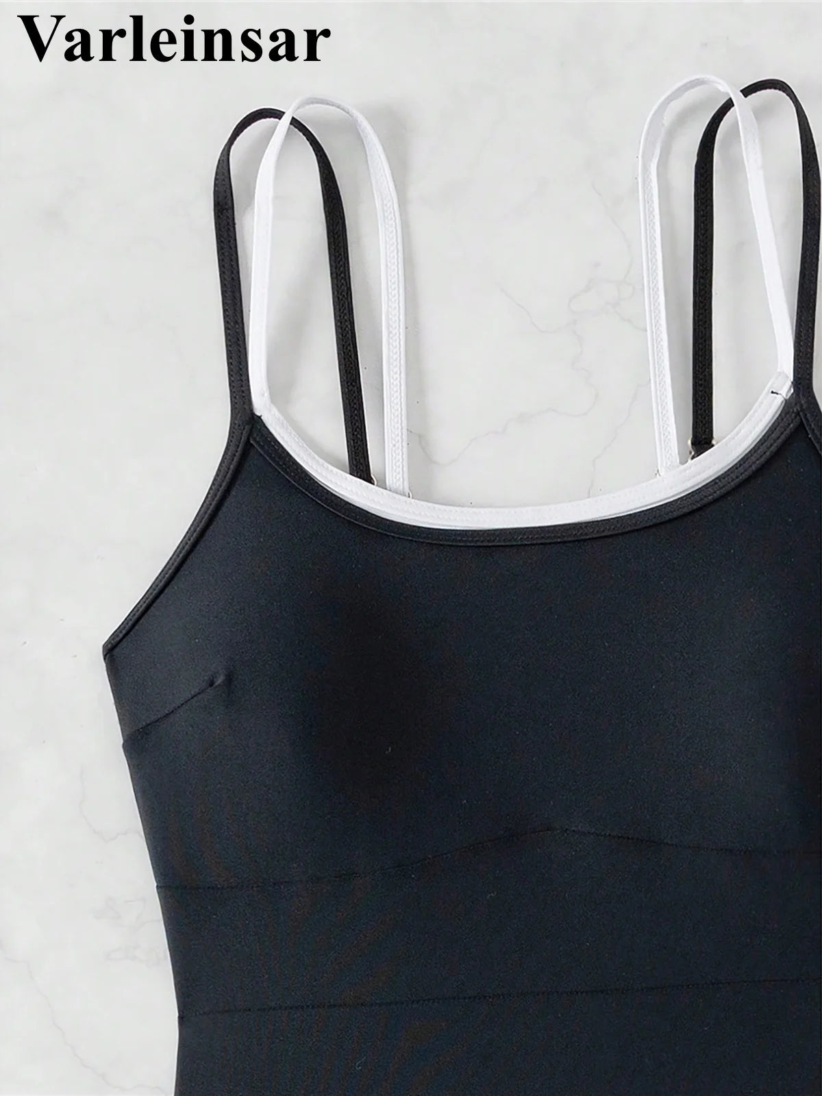 S - XL Splicing Backless High Leg Cut One Piece Swimsuit Women Swimwear Female Padded Monokini Bather Bathing Suit Swim