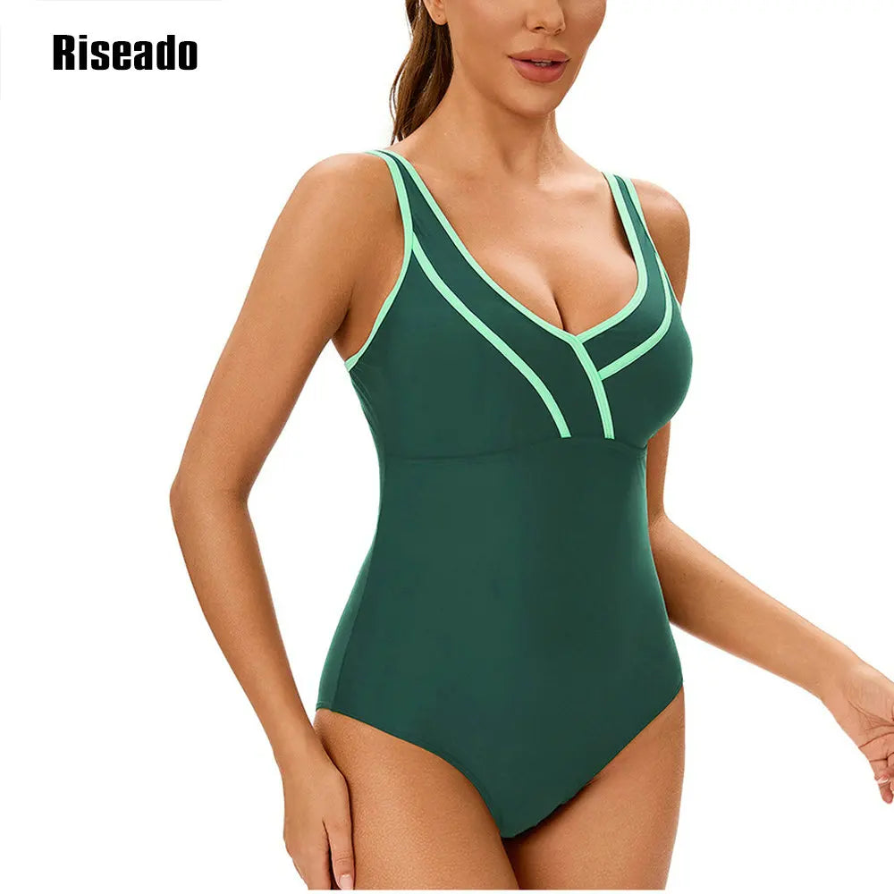 Women's One Piece Swimsuit Athletic Swimming Beach Bathing Suits Sport Swimwear