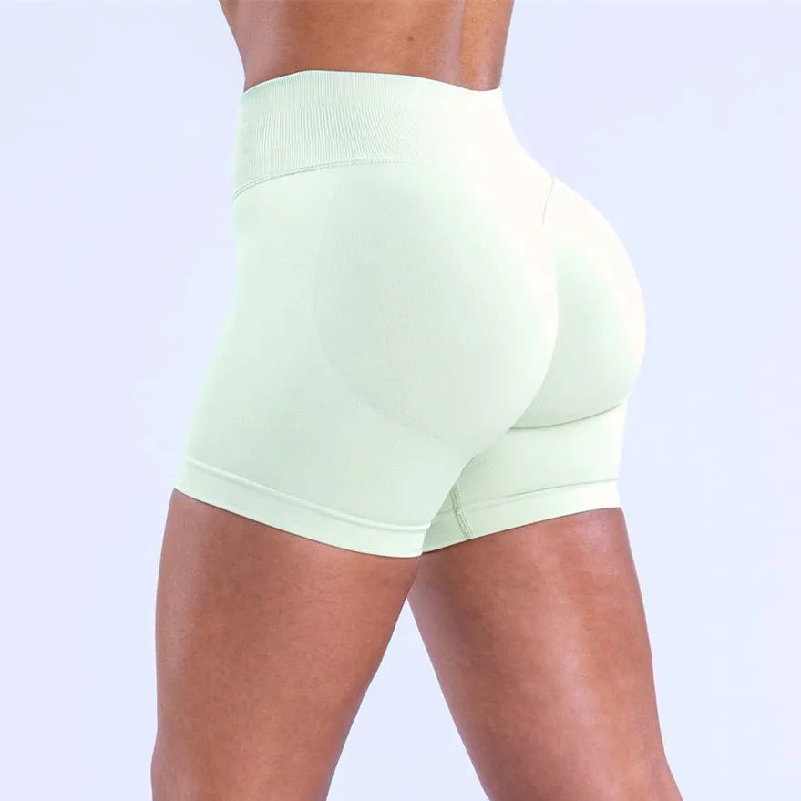 D-impact Gym Woman High Support Fitness Sports Biker Shorts Workout Scrunch Butt Yoga Seamless Leggings Running Shorts XP389