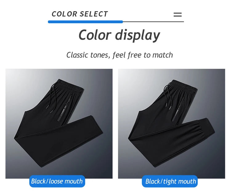 7xl 8xl 9xl Men's Jogging Pants Plus Size Summer Sports Pants High Elasticity Quick-drying Gym Running Sports Pants