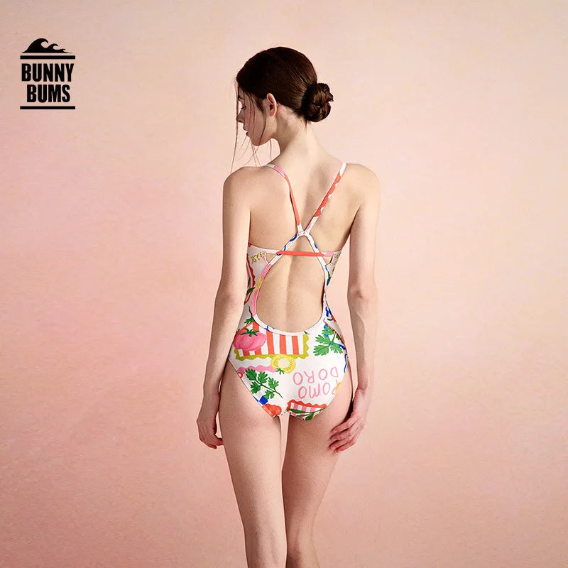 Women UV Protection One Piece WaterProof Sports Surfing Beach SwimWear Female Professional Quick-Dry Bathing Push Up SwimSuit