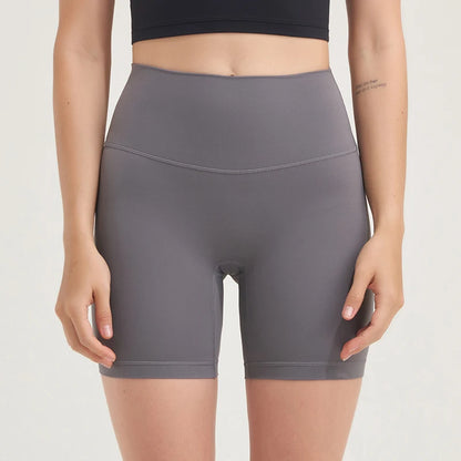 Nylon Women's Shorts Gym Yoga Shorts Leggings High Waist Elastic Tight Breathable No Awkward Lines Women's Cycling Shorts