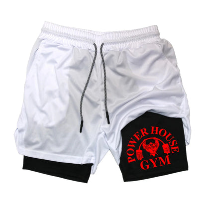 Camouflage running shorts for men's gym sports shorts 2-in-1 quick drying exercise training gym fitness jogging shorts for summer