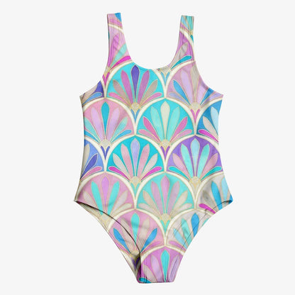 Summer Fashion Children's Swimsuit Cute 3D Printed Girl's Swimsuit Cartoon Trendy Beach Party Vacation Comfortable Diving Sports
