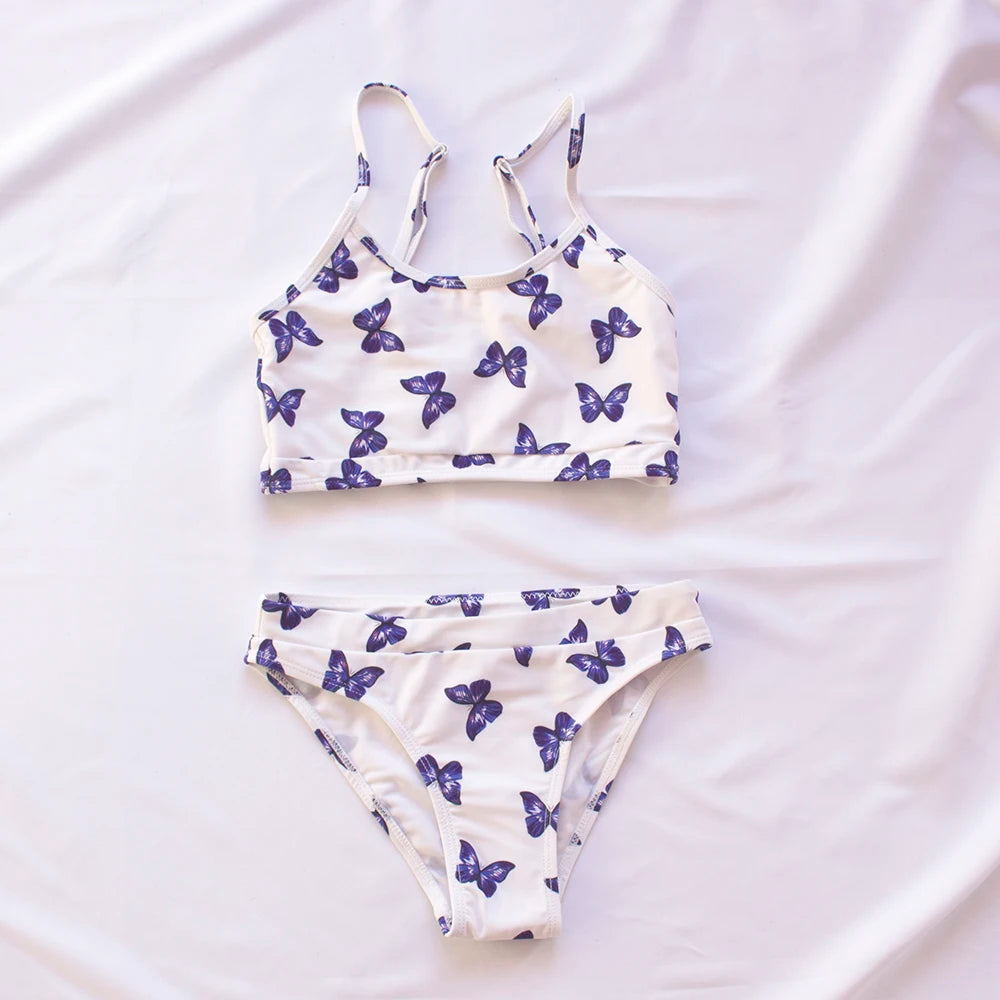 Multi Style Kids Girls Bikini Set Print Girls Kids Swimwear Swimsuit Summer Children Biquini Infant Bathing Suit