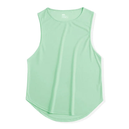 Men's Quick-Drying Sport T-shirt for Fitness and Marathon Workout Sleeveless Basketball Vest Loose Running Tank Top