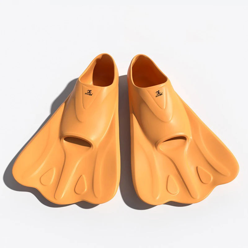 Adult Teens Kids Childrens Professional Snorkeling Diving Swimming Fins Frog Silicone Short  Flippers Diving Scuba Equipment