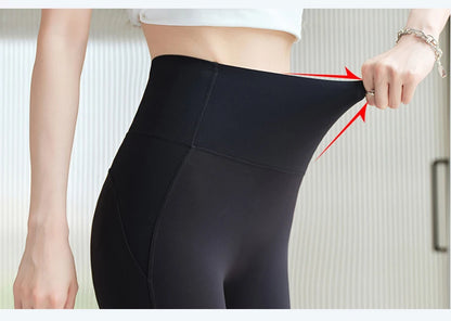 Sharkskin Sport Leggings Women High Waisted Butt Lifter Tight Fitting Fitness Yoga Push Up Leggings