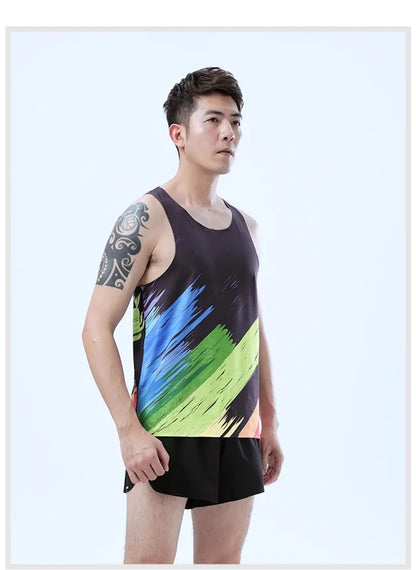 Adult Men Women Running Hiking Shirts Tight Gym Tank Top Fitness Marathon T-shirts Sport Exercise Basketball Vest Clothes