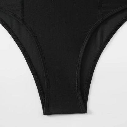 Mesh Trim Swimsuit Women One Piece Surfing Swimwear Female Bathers Pool Sport Swimming Slim Bathing Suit Summer Monokini