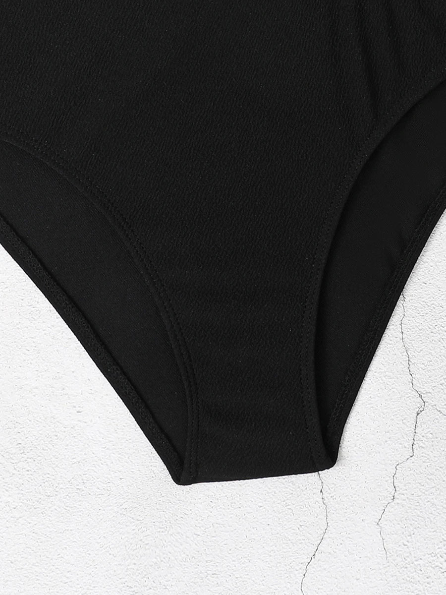 One Shoulder Swimsuit Women One Piece Hollow Out Swimwear Female Bodysuit Bathing Swimming Suit Bathers Beachwear