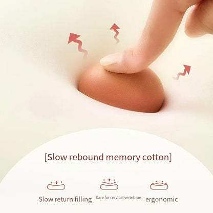 Multifunction Macaron Color Memory Foam Neck Pillow Slow Rebound Soft Travel Pillow for Sleeping Cervical Health Nap Pillows
