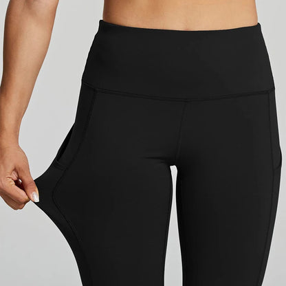Fleece Lined Leggings Women High Waisted Warm Winter Yoga Pants for Women Thermal Running Workout Black Leggings