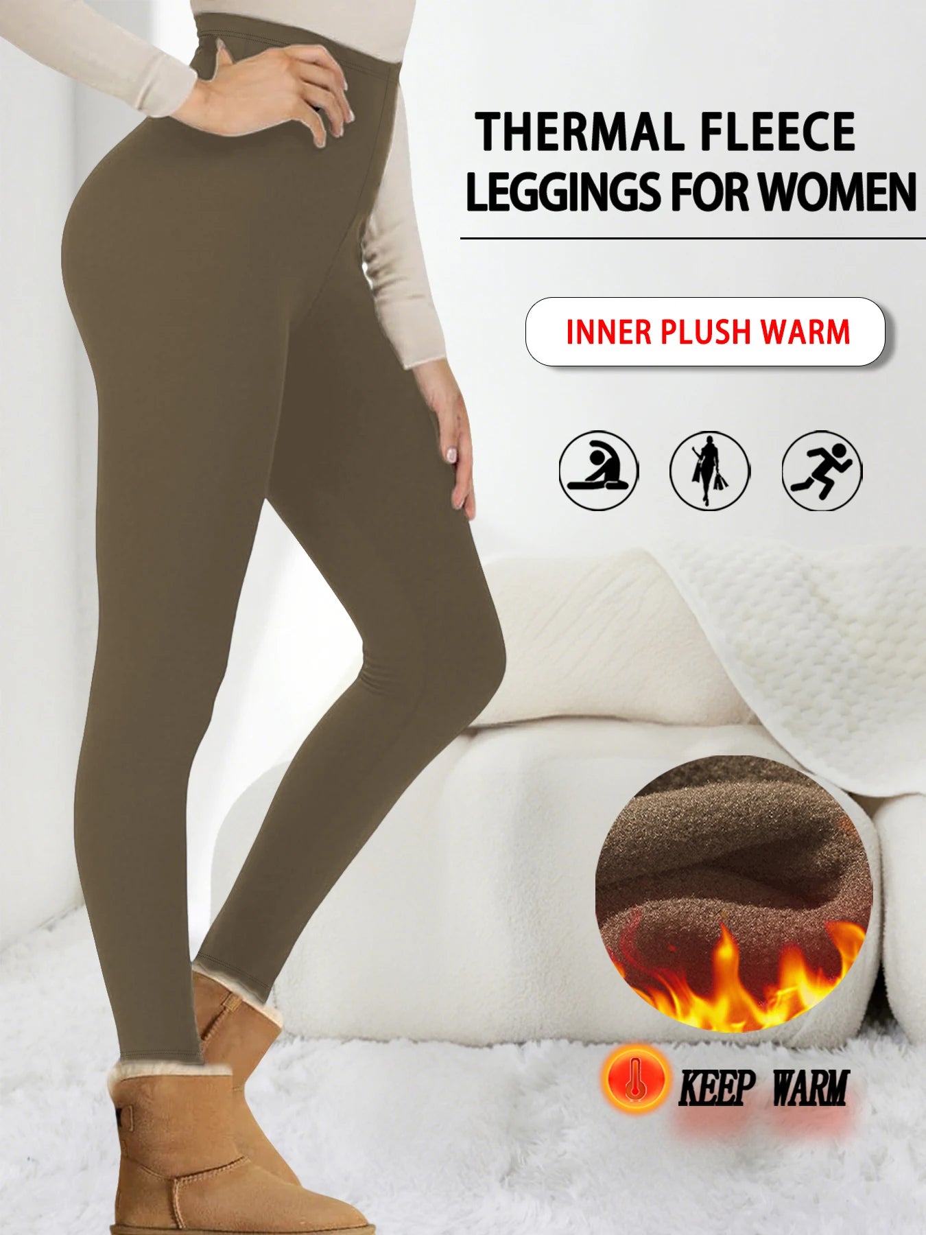 Plus Size Super Soft Sport Leggings For Women  No See Through Workout Running Yoga Athletic Leggings