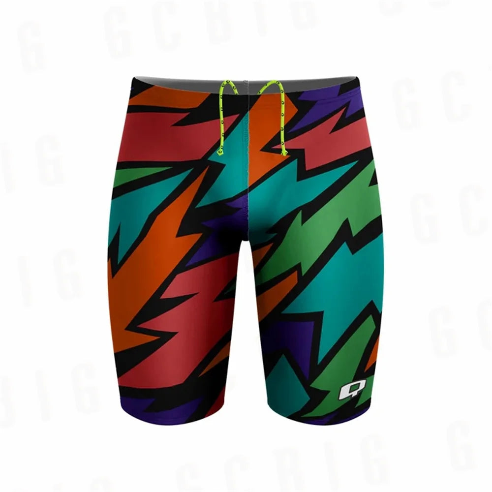 Brazil Men Beach Swimming Summer Jammers Swim Endurance Athletic Training Swimsuit Trunks For Swimwear Jammer Tight Surf Shorts