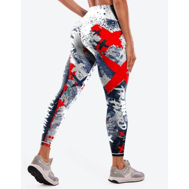 Printed Yoga Pants Women's Sports Fitness Leggings High Waist Tight Sport Pants Clothes Sport Women Fitness Push Up