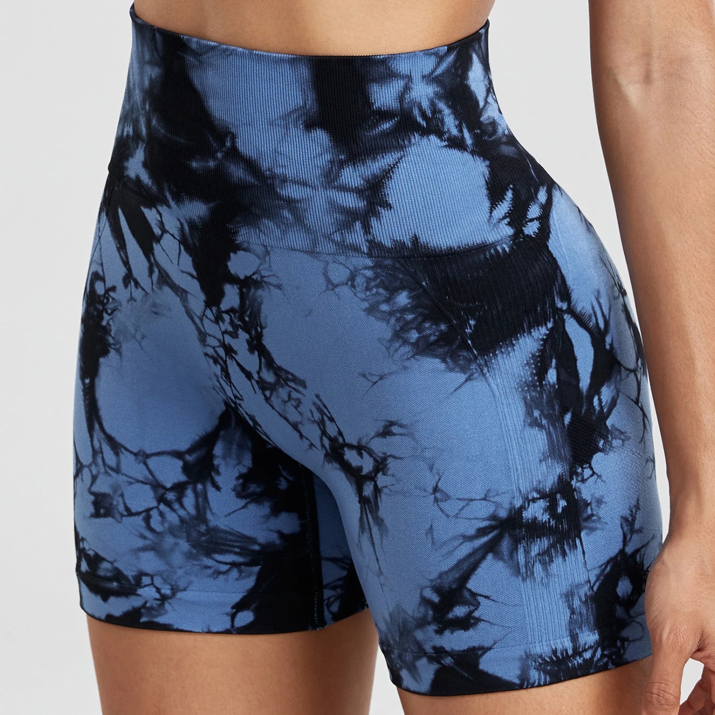 Push Up Gym Sport Shorts Women Seamless Summer Fitness Tie-Dye Cycling Shorts
