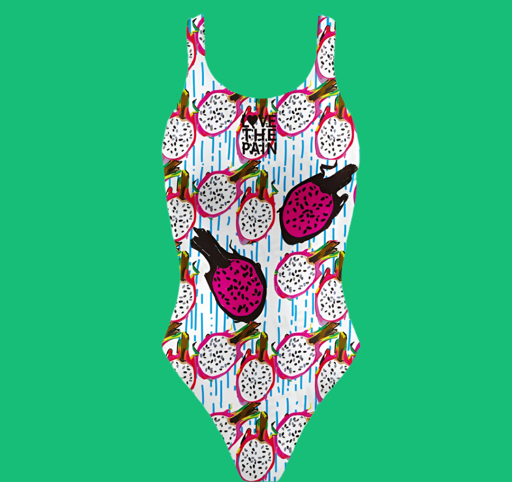 Love The Pain 2023 Women's Swimsuit Bodysuit Summer Sport Training Swimwear Backless One Piece Monokini Beach Bathing Suit