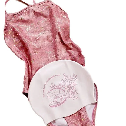 Bathers Swim Swimsuit Women Racing Professional One-piece Triangle Pink Girls Backless Cross Swimming Pool Special Swimsuit
