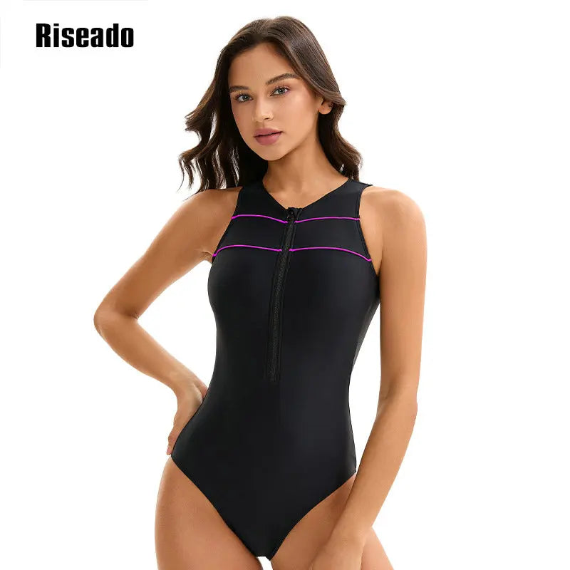 Women's One-piece Swimsuit 1 Pieces Korean Indoor Swimwear  Beach Wear Bathing Suit