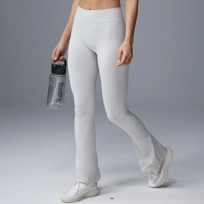 Flare Leggings Yoga Pants Women Bell-bottoms Tights High Waist Fitness Stretch Gym Workout Casual Sports Push Up Wide Legs