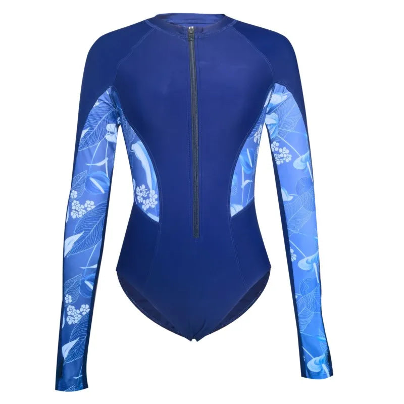 Rash Guard Swimsuit Women Summer Bathing Suit Long Sleeve Swimwear Women Beach Swimming Suit For Female