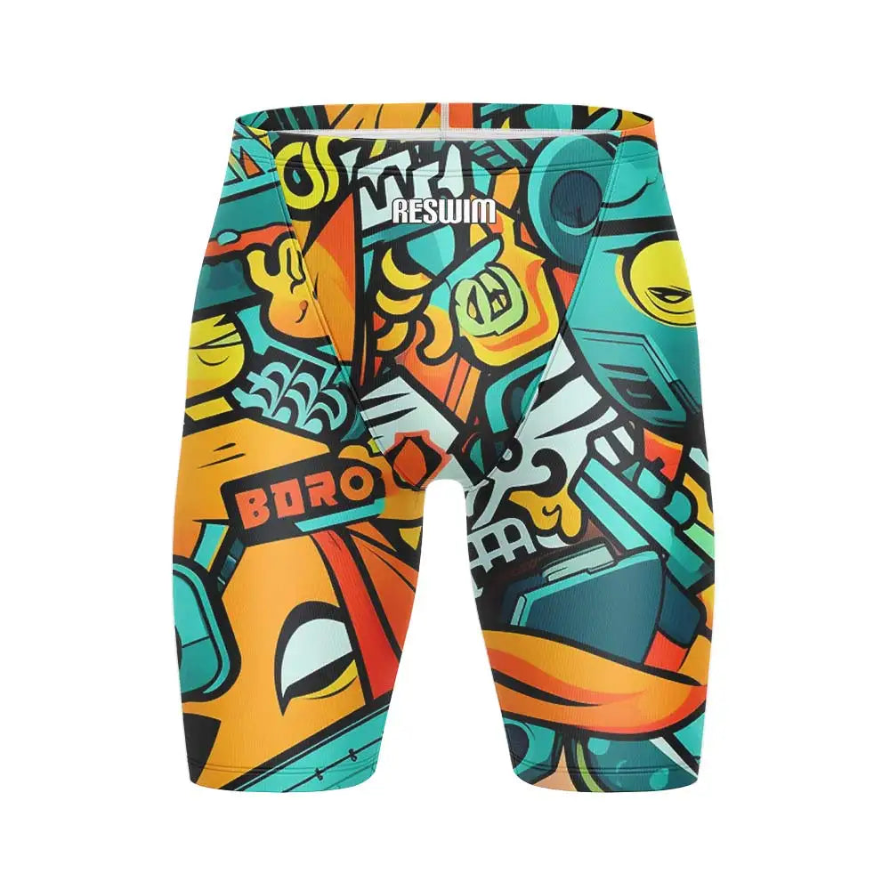 Swimming Trunk Swimwear Men's Beach Swim Surfing Sports Shorts Boys Swim Jammer Swimsuit Shorts Summer Quick Dry Bathing Suit