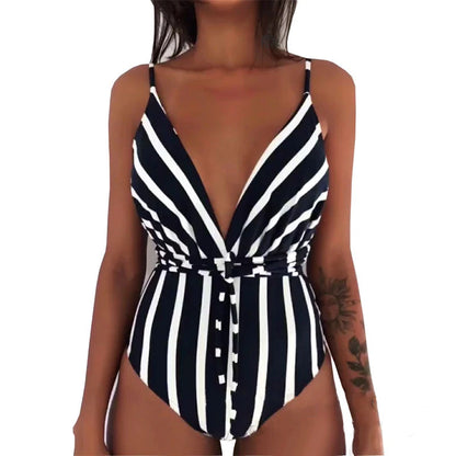 9 Color Options Print One Piece Swimwear Women Beach Monokini Swimsuit Trikini