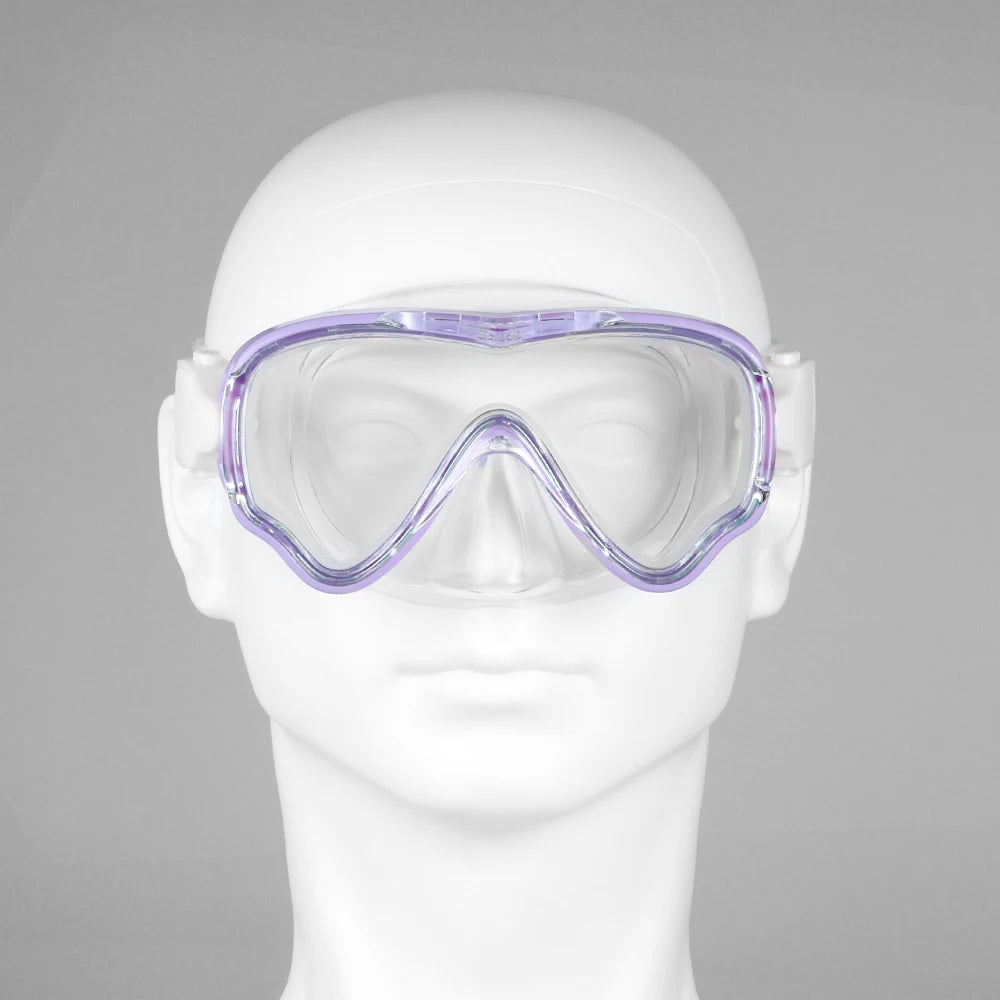 Professional Big Frame Kids Swimming Goggles with Nose Cover Anti Fog Wide View Swimming Gear for Boys Girls Children Glasses