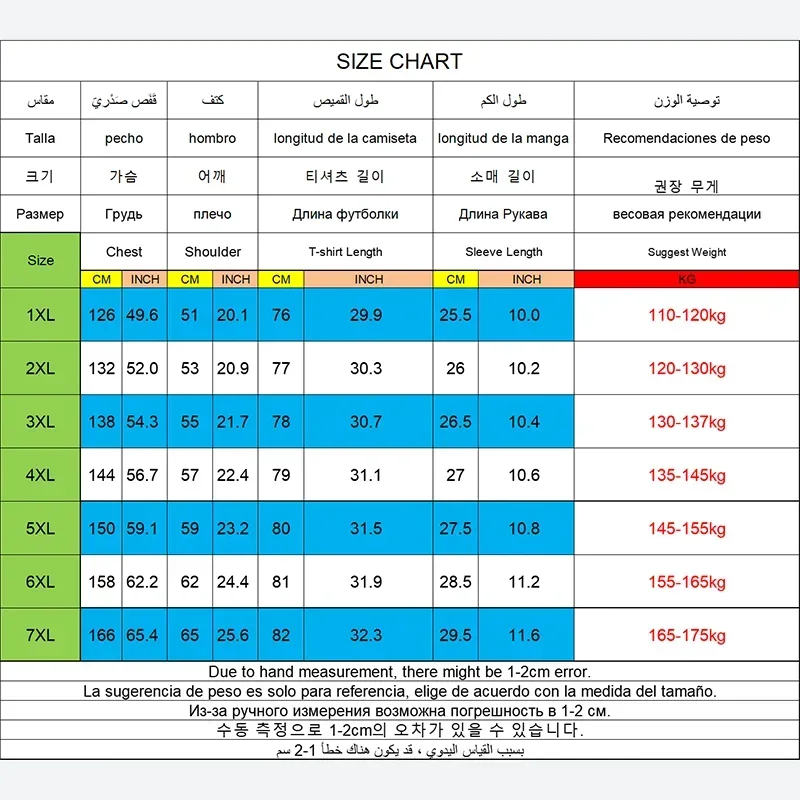 Men's Gradient T-shirt Plus Size 7XL 110-175KG Loose Short Sleeve Tees Men Fashion Round Collar Leisure Oversized Tops
