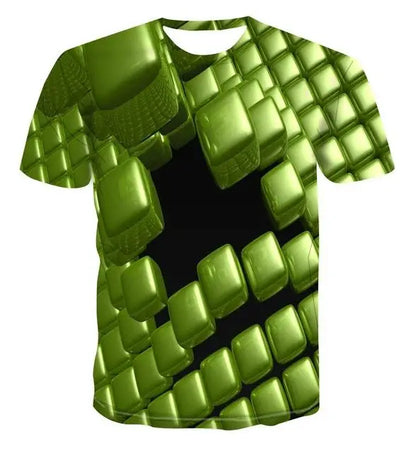 Men's 3d T-shirt Casual Short-sleeved O-neck Fashion Funny Printing T-shirt Men and Women T-shirt High-quality