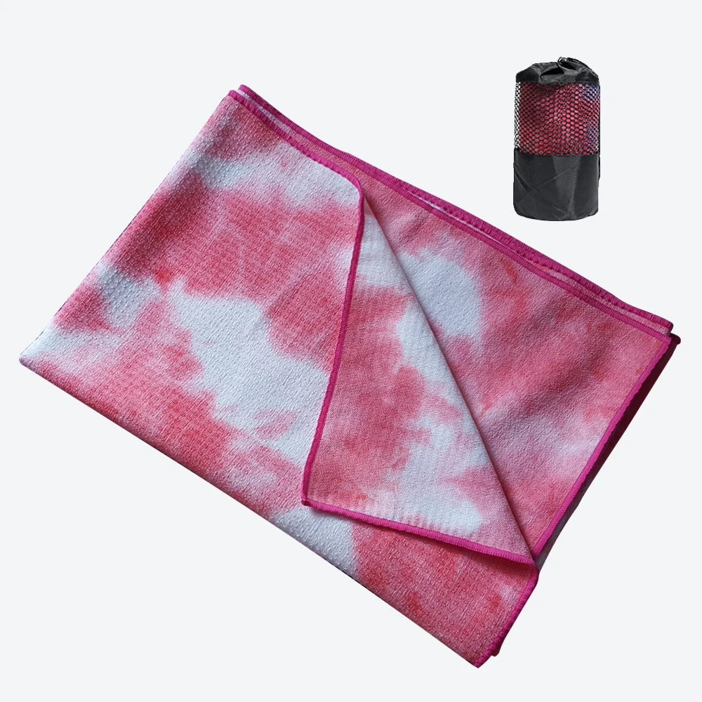 Anti slip hot yoga towel, made of absorbent soft ultra-fine fiber, available in various colors, suitable for Bikram Pilates   ﻿