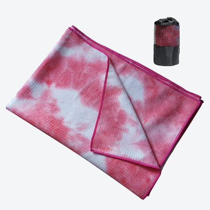 Anti slip hot yoga towel, made of absorbent soft ultra-fine fiber, available in various colors, suitable for Bikram Pilates   ﻿