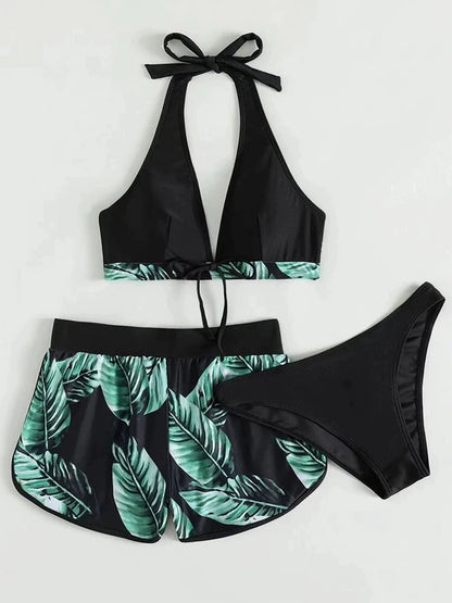 Summer Print Swimsuits Bikini Sets Female Swimwear Sports Beach Wear Two piece Bathing Suit Girls Pool Women Swimming Suit