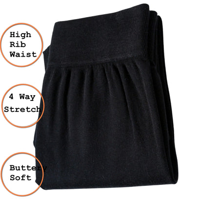 Fleece Lined Plus Size Leggings Thick  for Women - Stretchy & Thick Warm & Comfy - Full Length - Buttery Smooth Soft