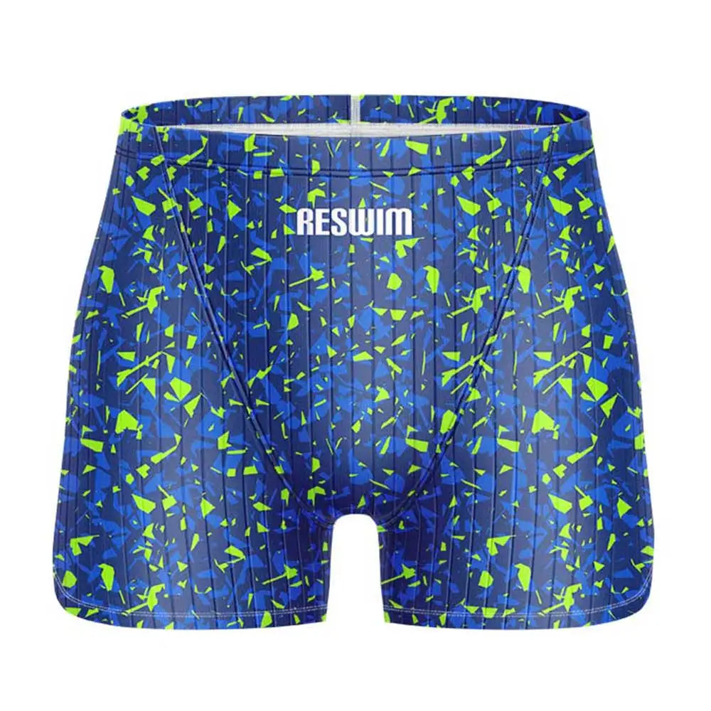 Men's Swim Jammer Swimsuit Shorts Swimming Trunks Athletic Training Swimwear Man Endurance Beach Tights Swimsuit Size 6XL