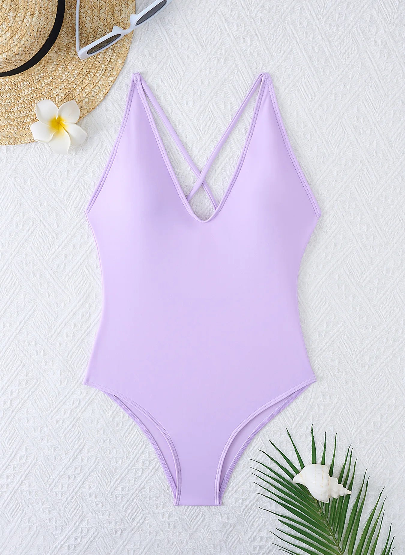 Choice Of Color One-Piece Swimming Suit Women's Swimwear Fixed Chest Pad Bathers