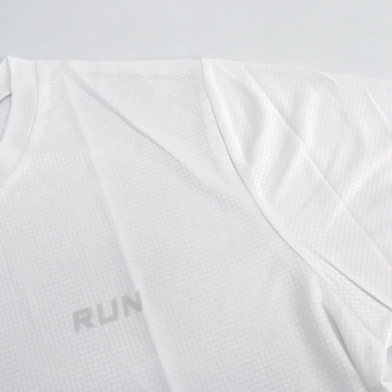 Mens Short Sleeve Sport t Shirt Quick Dry Running t-Shirt Breathable Fitness Shirt Top Ice Silk Gym Football Jerseys Man Clothes