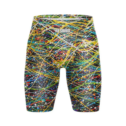 Men's Swim Beach Jammer Tights Shorts Surf Pants Athletic Training Swimsuit Shorts Lycra Chlorine Resistant Swimming Trunks