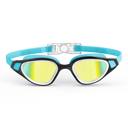 Professional Adult Anti-UV Swimming Goggles 180° Panoramic Electroplating Anti-Fog HD Lens Adjustable Silicone Swim Glasses