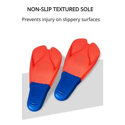 Adult Professional Flipper Diving Snorkeling Flipper Frog Shoes for Children Training Swimming Equipment Free Diving Short Fins