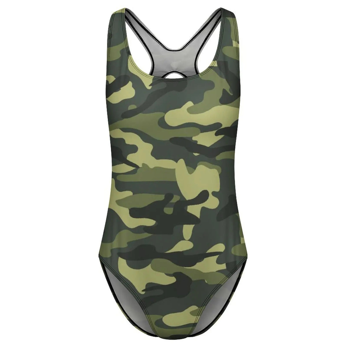 Green Army Camo Swimsuit Camouflage Design Push Up Swimwear One Piece Sport Bathing Suit Bodysuit Sexy Beachwear Plus Size