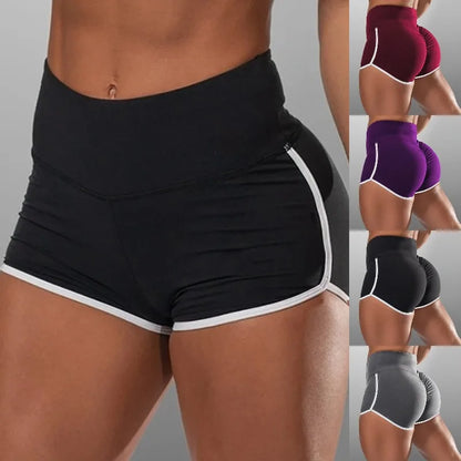 S-3XL Summer Quick-drying Running Shorts For Women  High Waist Women Exercise Hips Push Up Sportswear Casual Yoga Pants