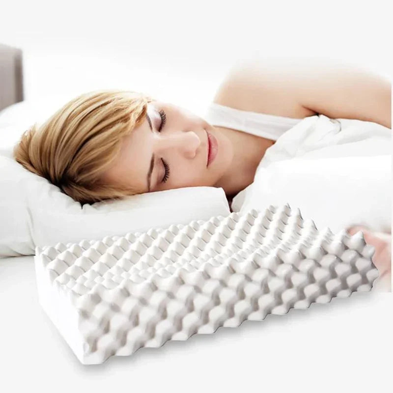 100% Thailand latex pillow Natural Latex Neck Memory Pillows adult children cervical spine massage pillow core home hotel pillow
