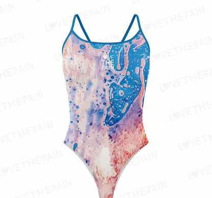 Love The Pain Full Body Swimsuit For Women Open Water One-piece Swimsuit Female Summer Training Sports Swimwear Triathlon
