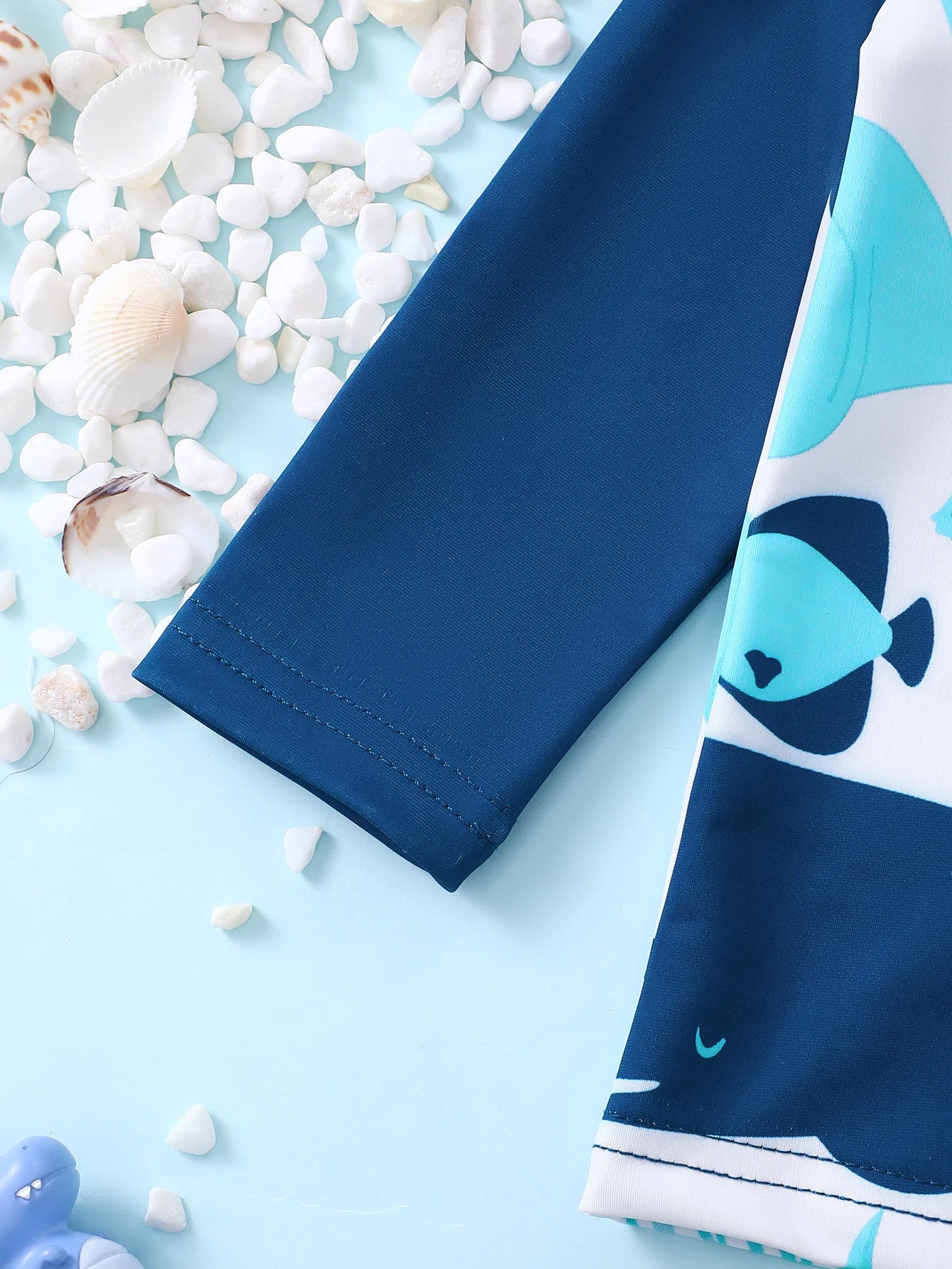 Baby Boy Swimsuit Set with fish Design Bathers.