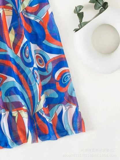 Summer Print Bikinis Swimwear Female Swimsuit Beachwear Push Up Three-Piece Bikini Set Women Swimming Bathing Suit