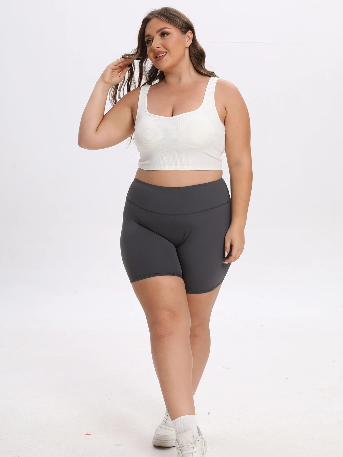 S-XXXL Bike Shorts Women High Waist 3 Pockets Workout Yoga Shorts Stretch Gym Fitness Comfort Ready to Wear Activewear Running Pants