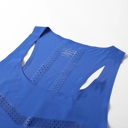 Mens Athletics Tank Top Running Vest Speed Sports Fitness Shirts Guys Athlete Track Field Marathon Sleeveless Clothing Singlets